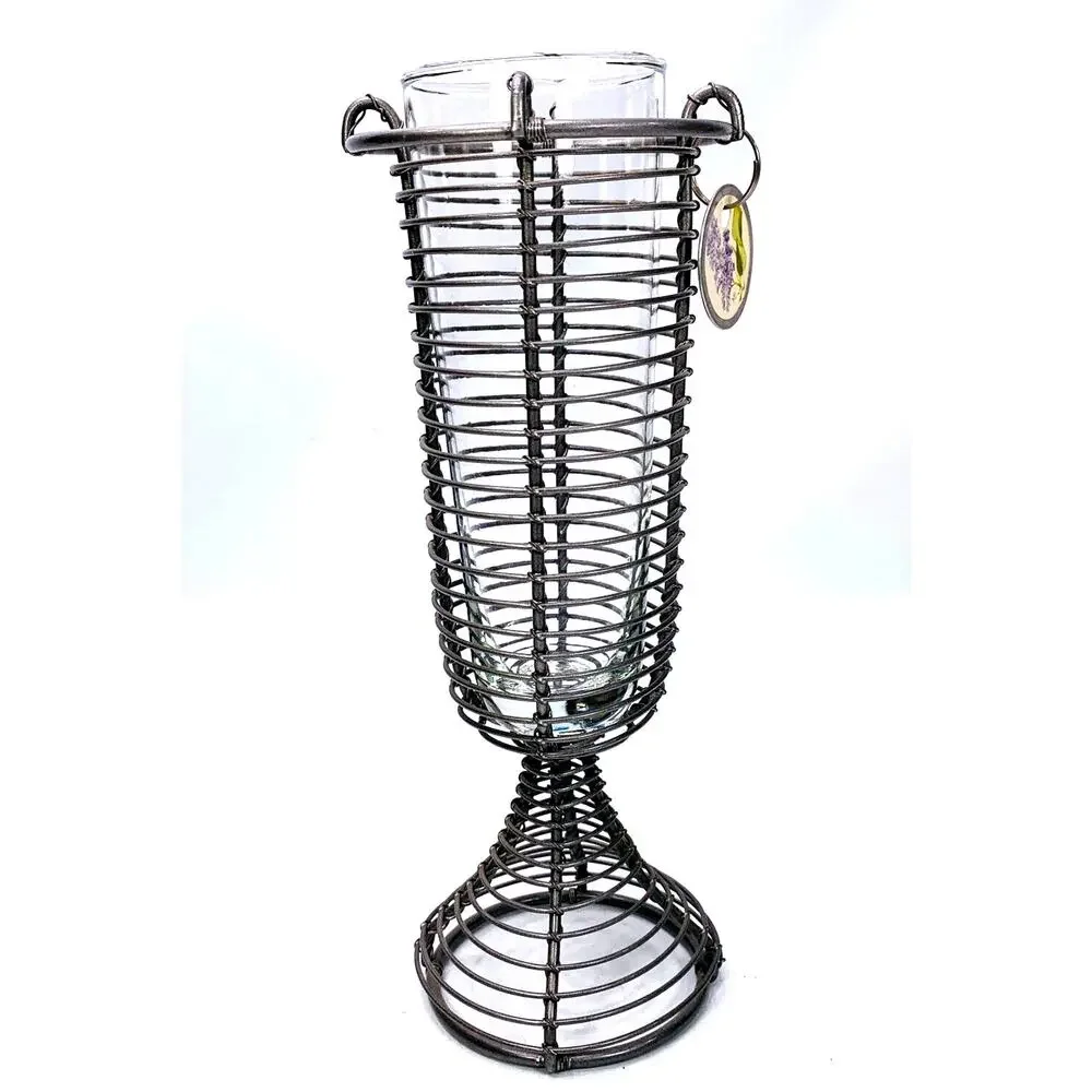 Hallmark Marjolein Bastin Wire &‎ Glass Vase At Home Collection 9